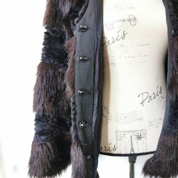 Halston Heritage faux fur coat - Picture 8 of 12